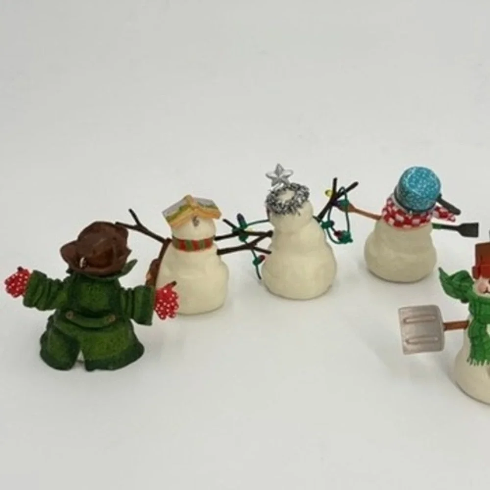 Hallmark Snowmen of Mitford Ornament Lot of 3 Jubilee Race Down‎ Main Street Max